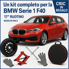 Ruotino di scorta 17 pollici bmw serie 1 f40 f52 cric gratis chiave sacca guanti