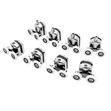 Set 8 Rulli Rotelle Ruote di Ricambio per Box Doccia Cuscinetti Porta Scorrevole