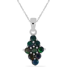 Pendente opale nero etiope - opale,