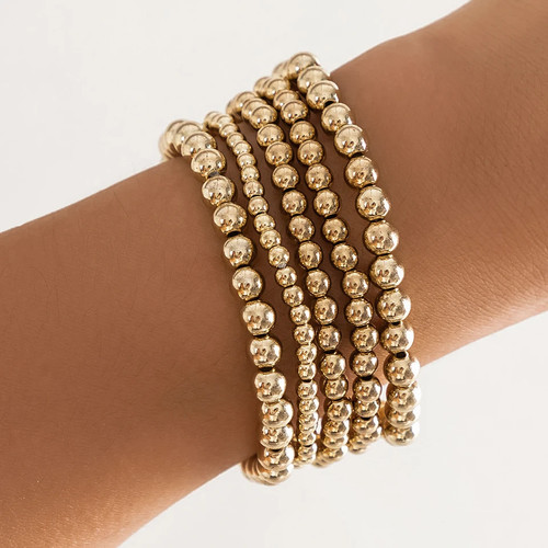 Bracciale perline acriliche - bracciale,
