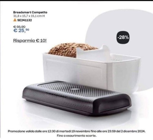 Tupperware breadsmart compatto - tupperware,