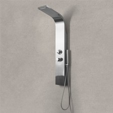 Colonna Pannello doccia idromassaggio acciaio inox soffione cascata e doccetta