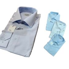 camicia uomo TINTA UNITA ELEGANTE  da cerimonia regular fit manica lunga cotone