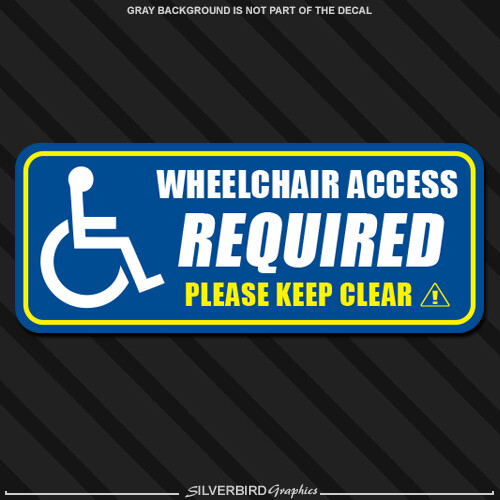Adesivo accesso disabili sedia