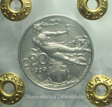 Vittorio Emanuele III° - 20 Cent 1909 Libertà Librata  FDC / UNC  Periziata
