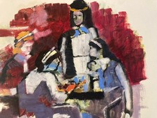 Pittura Originale Gallo Olio