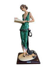 Vintage Giuseppe Armani Lady With Book 384C Figurine Sculpture Limited Edition 