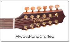 AlwaysHandCrafted Slotted Real BONE NUT fatto a mano per chitarra 12 corde TAKAMINE 