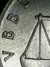 1 LIRA 1958 ERRORE - LINEE IN