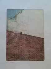 MARCO ZAMBRELLI ( Busto Arsizio 1947 ) Prova d'autore firmata " IL MURO " 1974