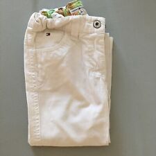 Tommy Hilfiger pantaloni pants bianco white bambina kid taglia size 24M 2Anni