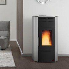 La Nordica-Extraflame Stufa a Pellet Idro 18,1 kw 35Kg Grigio Raffaella Idro H15