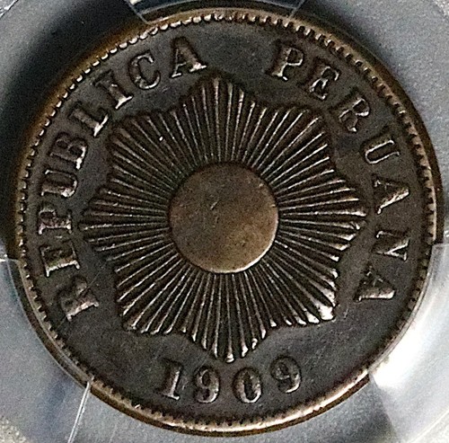 1909 pcgs perù un 1 - au, 50