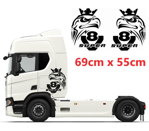 Coppia adesivi laterali scania - coppia,