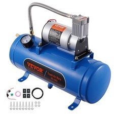 VEVOR Compressore d'Aria 12V Serbatoio 6 L Sistema di Compressione per Tromba