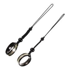 2pz Portachiavi Anello Acciaio