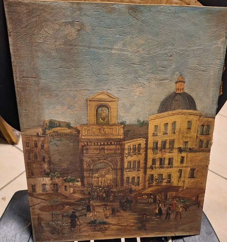 Dipinto olio tavola - dipinto, su