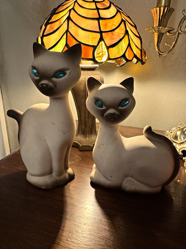 Coppia statuine gatto stile