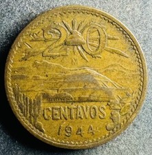 20 Centavos 1944 M Messico KM#439 K041024A