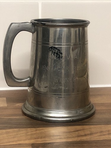 English pewter tankard mug - english,