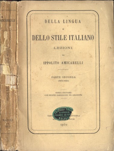 Della lingua dello - lingua, stile