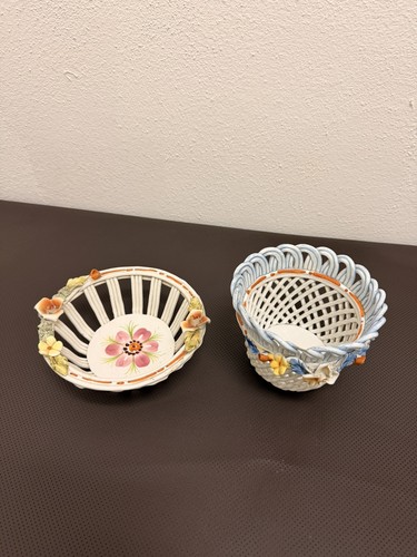 Coppia cestini ceramica - coppia,
