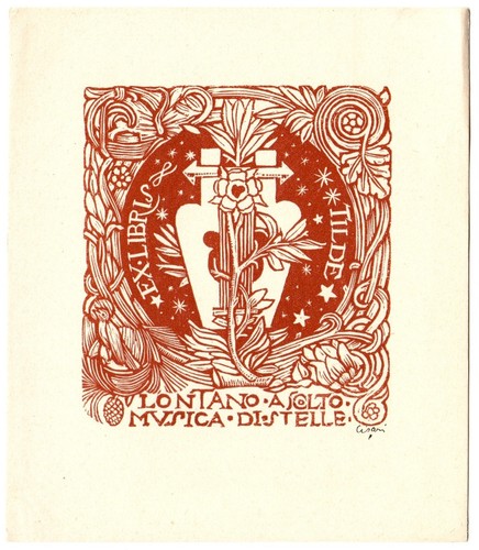 Giulio cisari exlibris für - exlibris,
