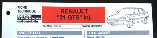 Fiche technique automobile - fiche,