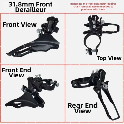 Deragliatore anteriore bici - anteriore,