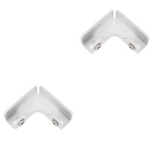  Set 2 Staffe per Mensole in Vetro Supporto Morsetti Angolari per Acquario