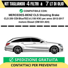 Tagliando per MERCEDES-BENZ CLS Shooting Brake CLS 250 CDI/BlueTEC/d 150 kw D...