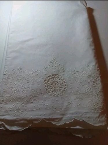 Lenzuolo con federe ricamo - , a