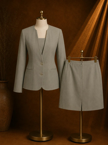 Tailleur donna vintage grigio - donna,