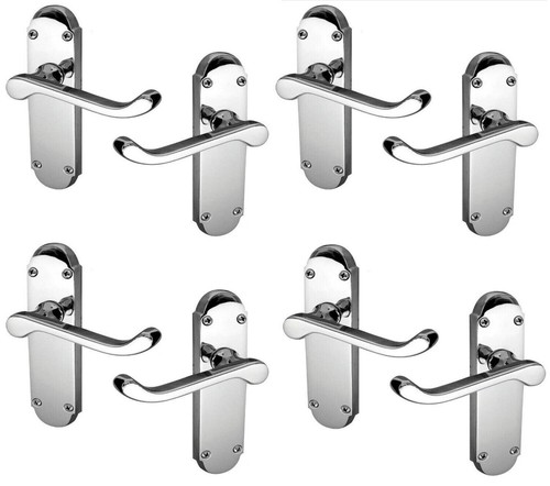 Maniglie per porte cromate