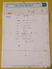 1977 terzo test match - test,