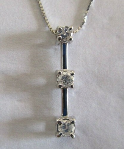 Collana oro diamanti tre - kt,