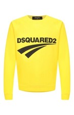 Dsquared2 Felpa Sweater Raglan Fit Size M  Originale S74GU0451 Giallo Usata