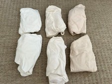 Pacchetto 6 lenzuola adattate letto cesto Mothercare & IzziWotNot bambino Moses beige crema