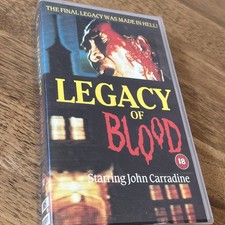 Legacy Of Blood VHS Video