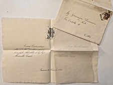 1896 Genoa Wedding Invitation