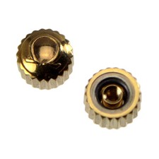 Corona originale OMEGA placcato oro,Diametro del filo  0,8 mm, NOS, D: 3 mm