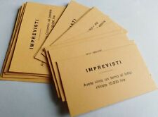 Gioco di Società MONOPOLI Editrice Giochi Pezzi ricambio CARTONCINI IMPREVISTI