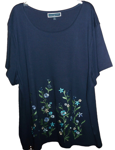 Top blu navy nuovo senza