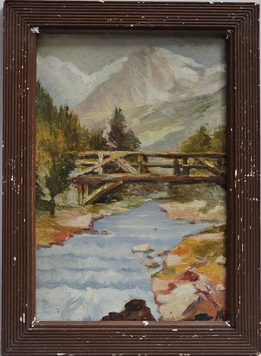 Antico quadro dipinto - antico,