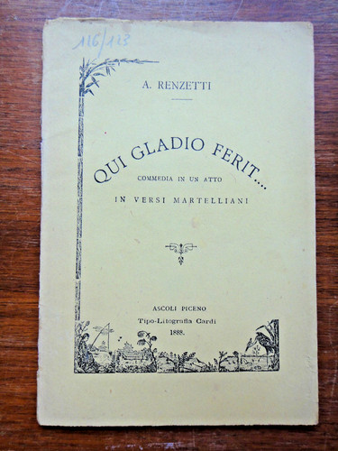1888 qui gladio - gladio, ferit...-conte