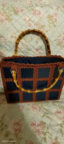 Borsa fatta mano uncinetto - fatta,