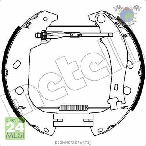 Kit ganasce freno metelli - kit,
