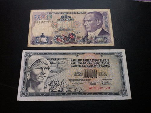 Banconota turchia 1000 lire - banconota,