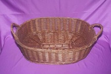 GRANDE CESTA CESTINO CONTENITORE VIMINI REGALO NATALE 