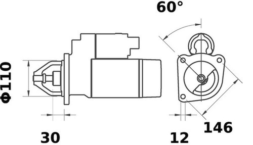 Motorino avviamento mahle - motorino,